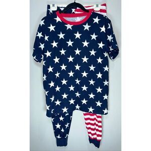 The children’s place red white and blue pajama set size small